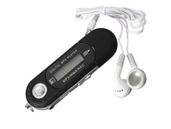 Caja De Almacenamiento Negra Para Cable De Auriculares Mp3 Con Ranura Para Tarjeta De Memoria.