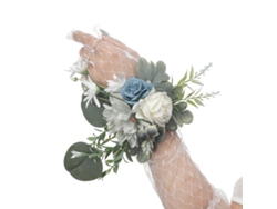 Pulsera de rosas para boda, accesorios florales para la muñeca, boutonnière, fiesta de graduación