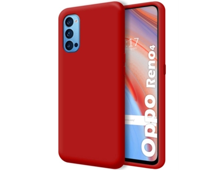 Carcasa Oppo Reno 4 5G TUMUNDOSMARTPHONE Silicona Líquida Rojo