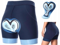 Pantalones cortos de ciclismo Arsuxeo con inserto de gel 5D para mujer - Rs Rosewell