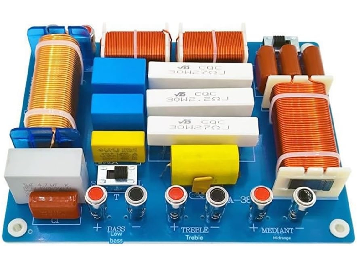 Altavoz Multicanal Pa 3803a De 3 Vías Y 800 W, Con Divisor De Frecuencia De Medios-graves.