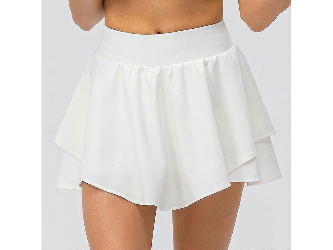 2026-falda Deportiva Larga Lulu Para Mujer Con Bolsillo, Corte Plisado, Alto Talle, Para Tenis Y Fitness, Talla Verdadera