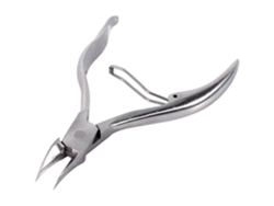 Pinza para cutículas de acero inoxidable, cortauñas profesional, pinzas para uñas gruesas, herramientas de pedicura