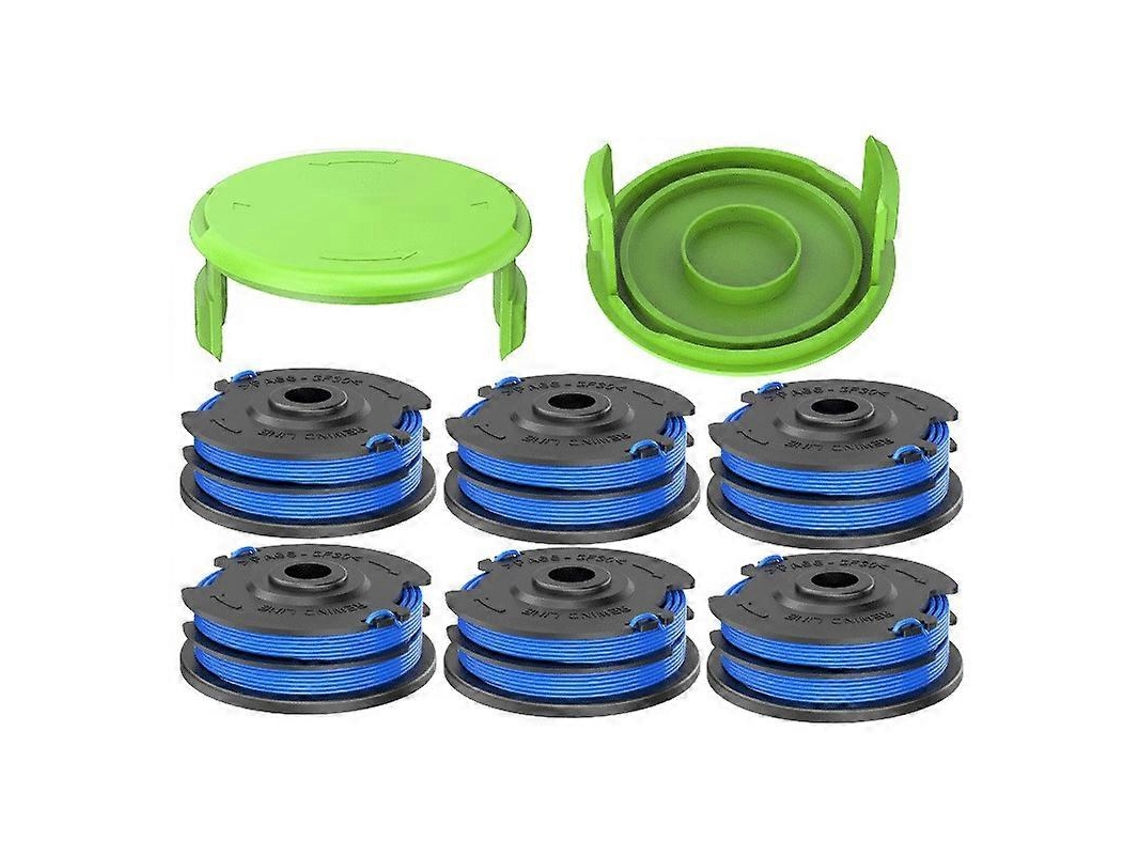 S3s Para Cortacésped Greenworks 21212 21272, 6 Carretes De Hilo Con 2 Tapas Para Carretes X6e, 29082 29242