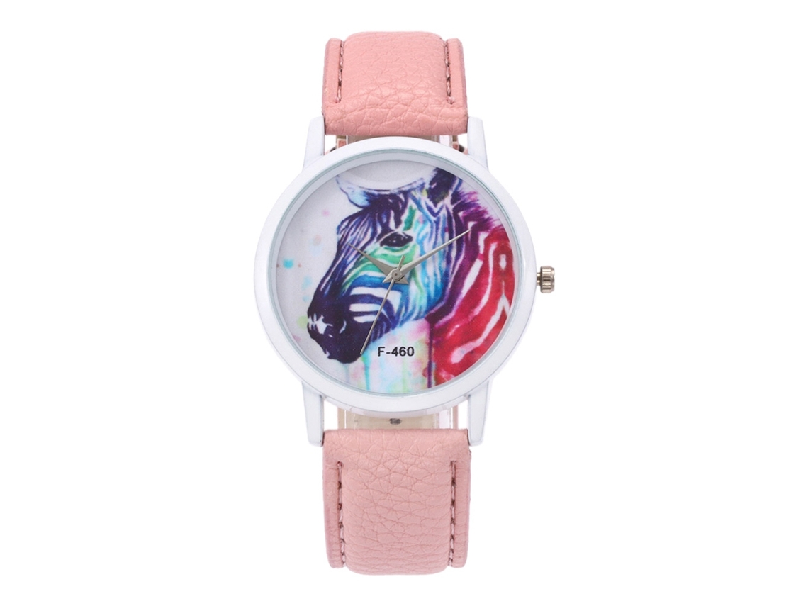 Reloj De Pulsera Para Mujer Zhoulianfa F-460a Rosa Con Movimiento De Cuarzo