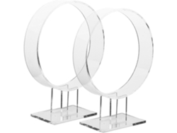 Presentación con bandeaux de acrílico transparente. Lote de 2 soportes individuales para accesorios de...