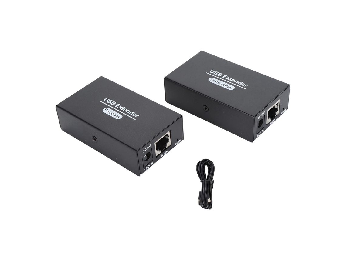 Extensor Usb De 80 M Con Concentrador De 4 Puertos Usb 2.0 A Través De Ethernet Cat5e/6/7 Rj45 Plug And Play