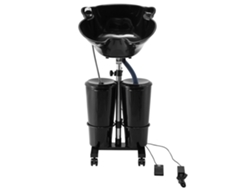 Conjunto de lavabo portátil y mueble de peluquería con ajuste de altura Tekmaquinas