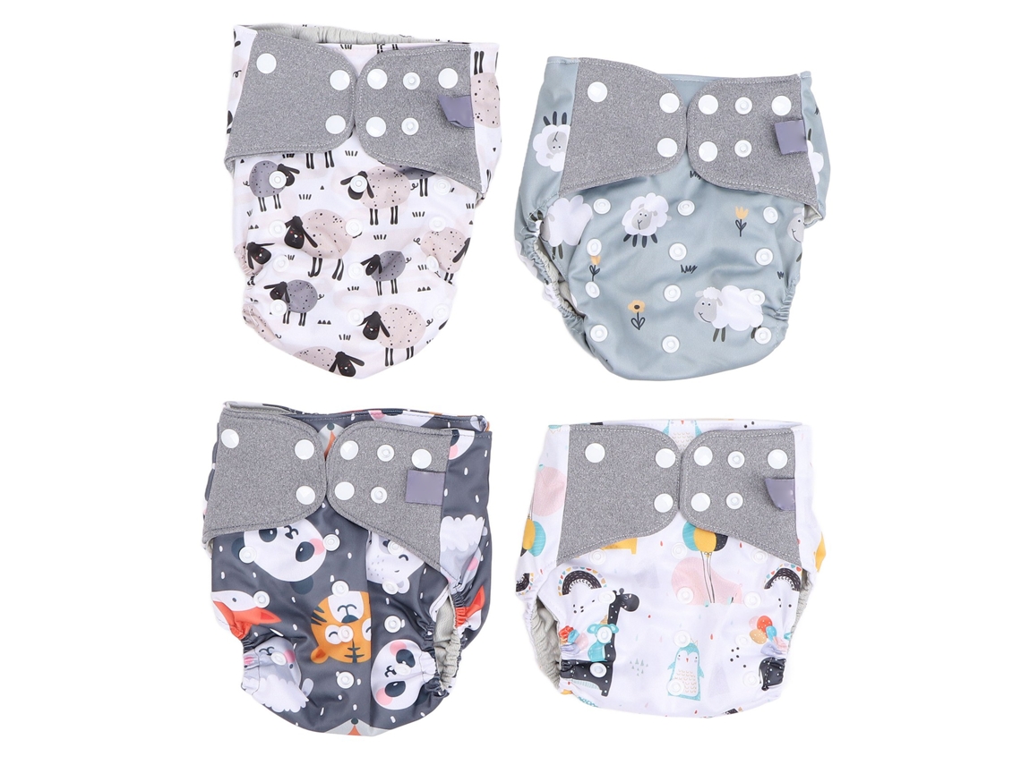 Pañales De Tela Reutilizables Ajustables Para Bebés Niños Y Niñas - Talla Única