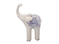 Decoración de mesa de porcelana cerámica con forma de elefante para el hogar y la oficina.