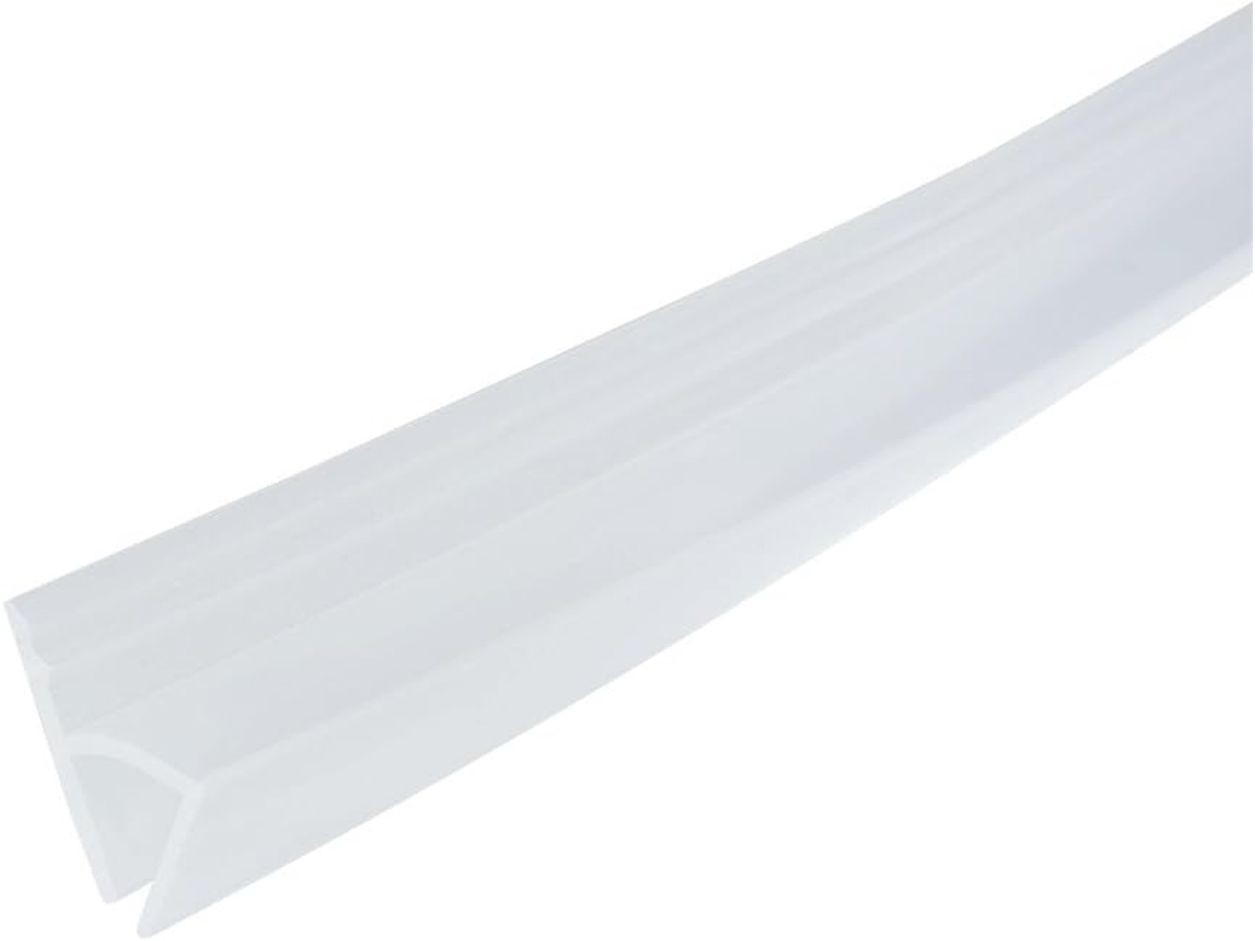 Sello Transparente Para Mampara De Ducha Sin Marco En Forma De H De 98 Pulgadas Para Vidrio De 15/32