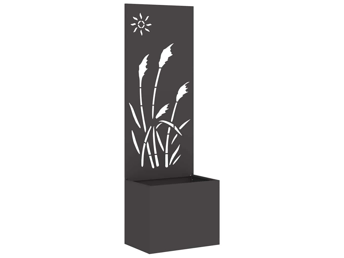 Biombo de jardín negro calado 50x140 cm MAISON EXCLUSIVE