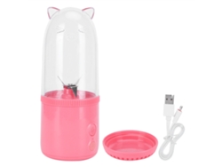 Licuadora portátil de 500 ml, eléctrica, recargable por USB, con 4 cuchillas y vaso mezclador.