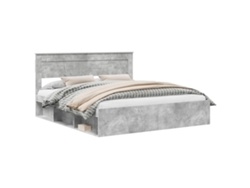 Maison Exclusive - Estructura De Cama Concreto 180 X 200 Cm Madera De Pino Macizo
