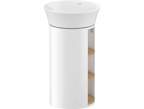 DURAVIT White Tulip, mueble de lavabo de pie, ancho 350 x fondo 410mm, con compartimento abierto, con tecnología tip-on, WT42390