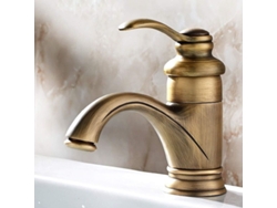 2026-35732-grifo De Baño Vintage De Latón Para Lavabo Con Manejo Singular Y Valvula Ceramica