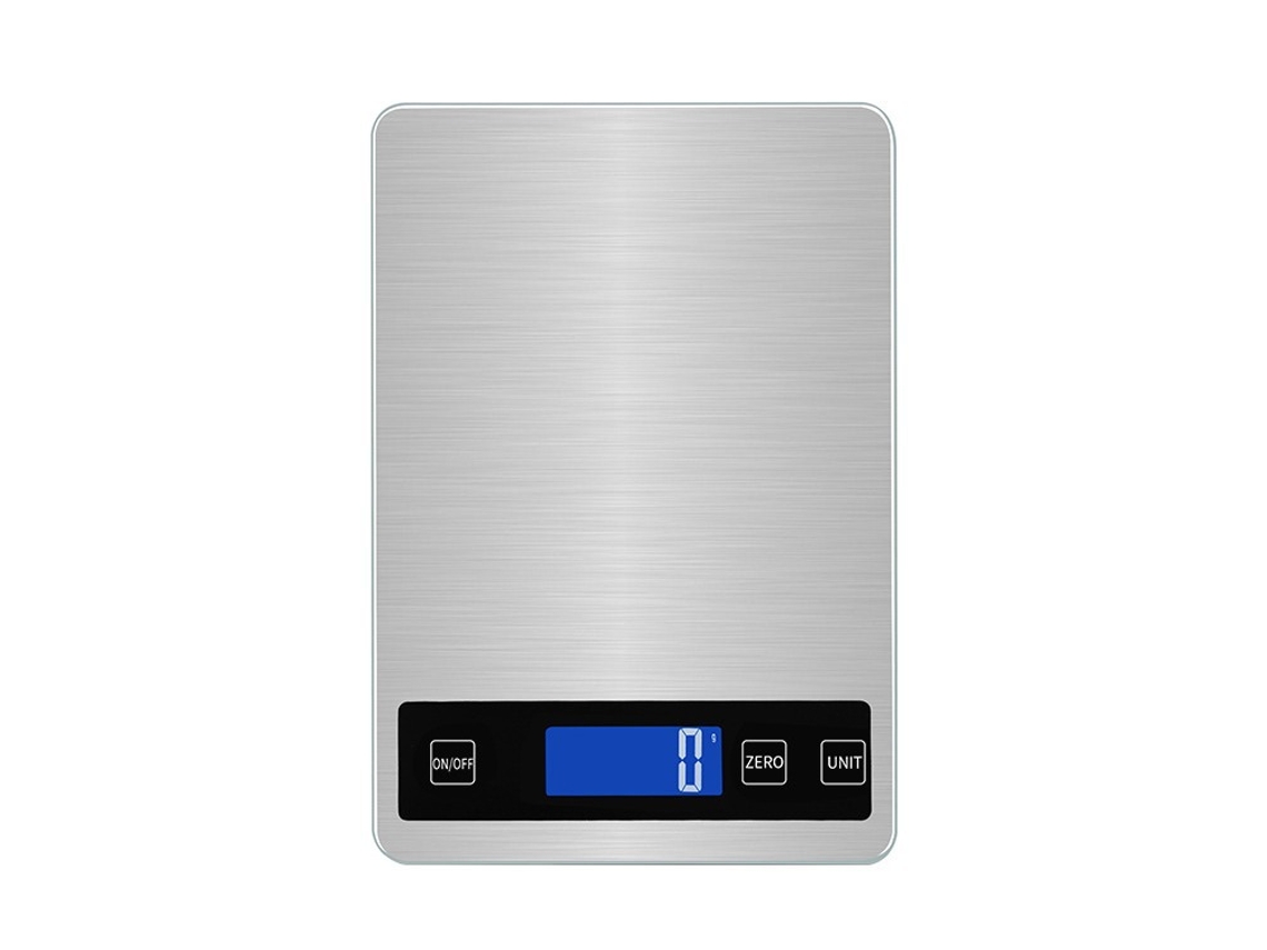 Báscula Cocina Digital Precisión Acero Inoxidable Plata
