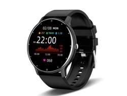 Reloj inteligente MDUG con pantalla táctil, resistente al agua para uso deportivo y función de llamada Bluetooth (correa de malla negra)