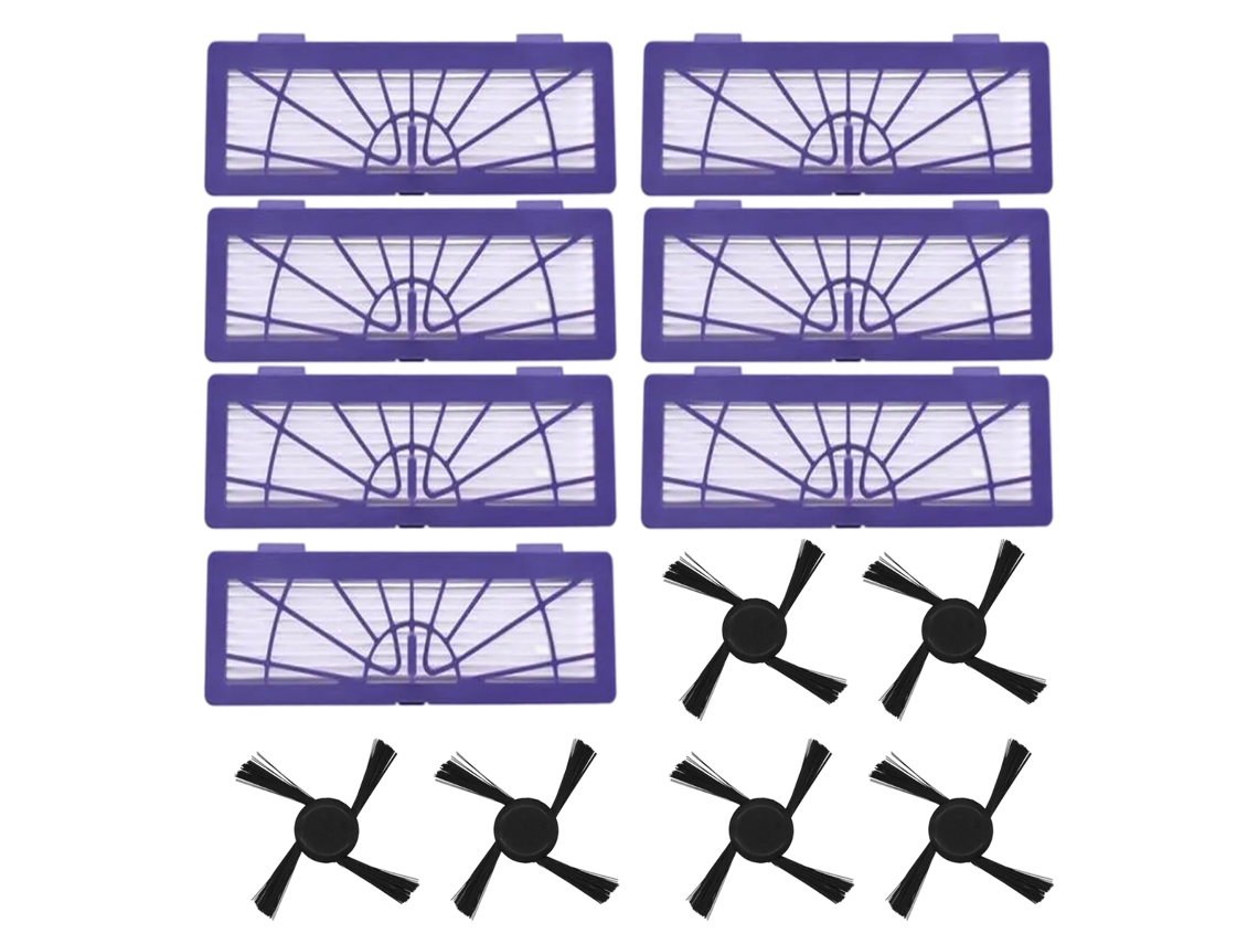 Cepillo principal antienredos para Neato Botvac, cepillo giratorio ajustable compatible con aspiradoras robóticas Bv Xv serie D, filtros HEPA