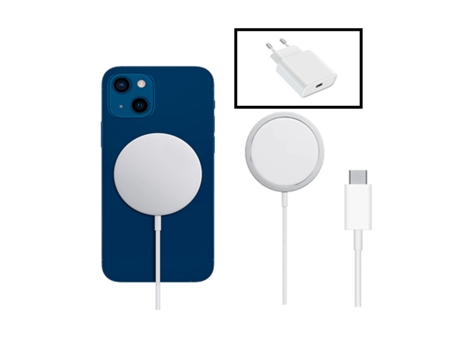Cargador Base Type-C Fastcharge Wireless para iPhone 13 PHONE CARE Blanco