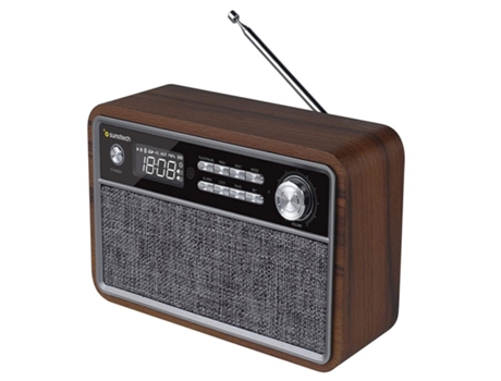 Radio SUNSTECH RPBT500 Bluetooth Madera