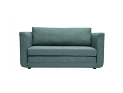 Sofá cama de 2 plazas de tela verde gris LEON MILIBOO