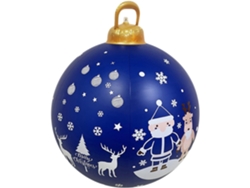 Bola De Natal Inflável Grande De 60cm, Decoração Natalina Inflável Gigante Para Áreas Externas, A (modelo Com Luz)