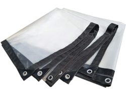 Lona Impermeable De Tejido Grueso Resistente A La Lluvia, Toldo De Plástico Transparente