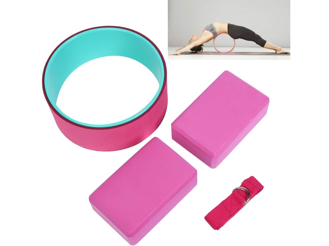 Rueda de yoga SFUSHOS, duradera, para estiramientos y soporte de la columna vertebral.