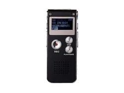 Grabadora de audio digital HD de 8 GB con 3 modos, reproductor MP3, grabación de voz para conferencias, entrevistas y cursos. Yizhood (negro).