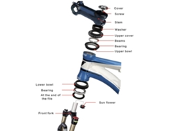 Horquilla Delantera De Tubo Recto De 44 Mm Sellada Ultraligera Para Bicicleta De Montaña Palin