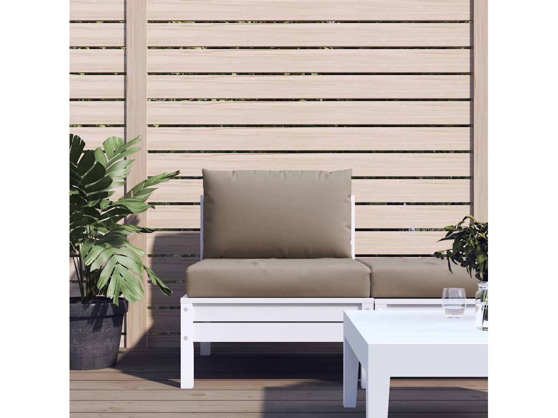 Cojines para palets, 2 piezas, tela Oxford, cuadros ceniza, DKD Home Decor