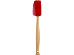 Espátula LE CREUSET (Rojo - Madera, Silicona - 28 cm)