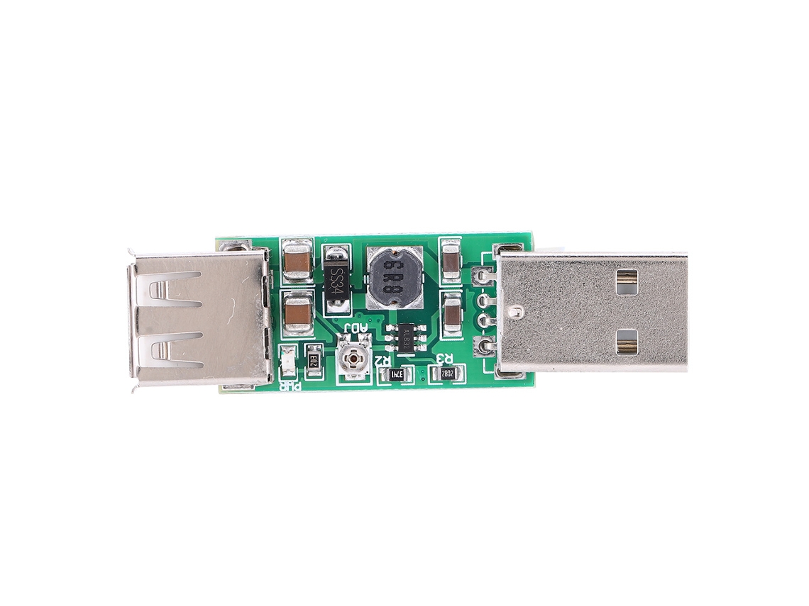 Módulo Convertidor Elevador De Voltaje Ajustable De 5 V Cc A 6-15 V Con Fuente De Alimentación Usb.