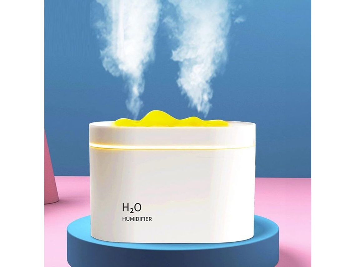 Humidificador Ultrasónico De 800 Ml Con Luz Nocturna, Color Blanco - Control Inteligente Silencioso