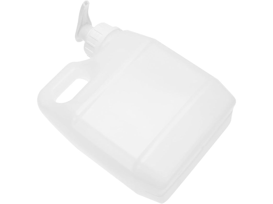 Botellas A Pompe Recargables Réutilisables 1l Lot De 2 Grande Ouverture En Plástico Hdpe Blanco