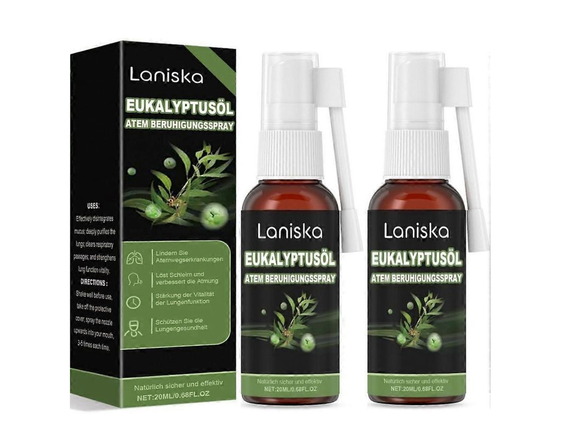 Spray Limpiador Pulmonar Natural Y Seguro Con Ingredientes Herbales (2 Unidades)