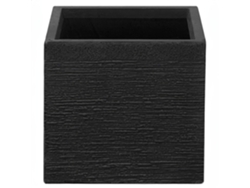 Vaso Beliani Paros De Óxido De Magnésio Preto 30x30x28