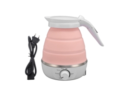 Hervidor eléctrico plegable portátil de silicona de 850 W y 600 ml con apagado automático, ideal para viajes.