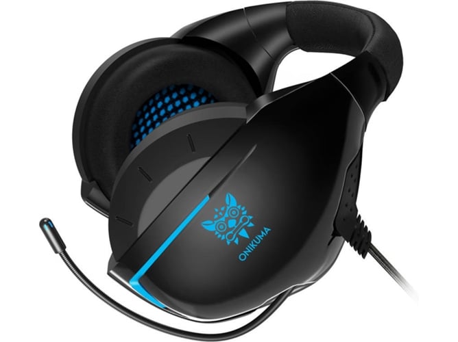 Auriculares Gaming ONIKUMA V6025Bbl (On Ear - Negro)