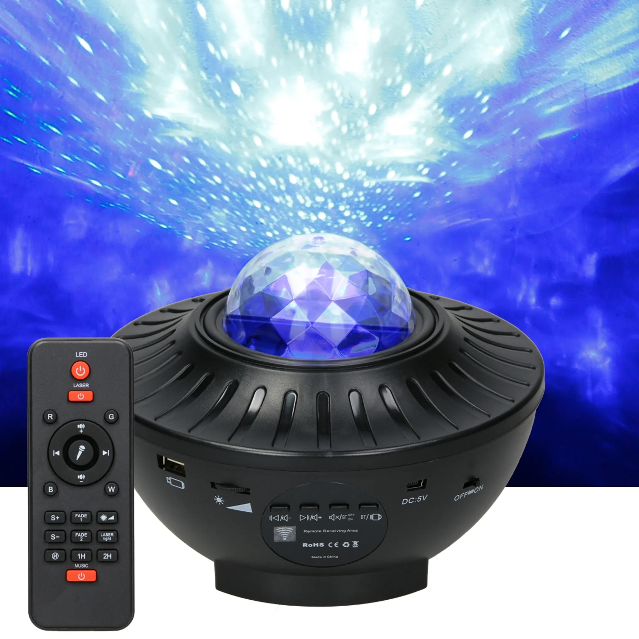 Projetor Led Starry Sky (Bluetooth - Temporizador - Controlo Remoto)