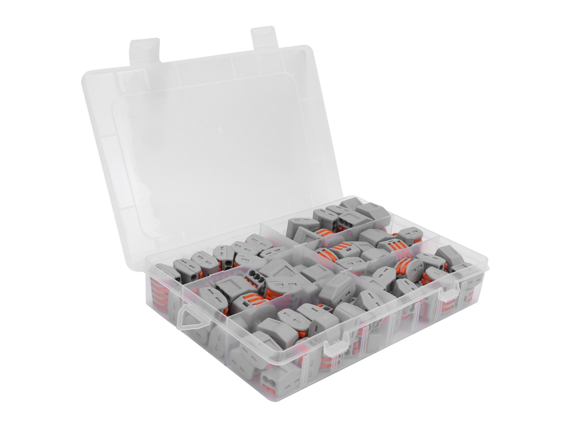 2026-as-100pcs Conectores De Cable Pct212/213/215 De Latón Plástico Prensa Rápida Para Electricidad
