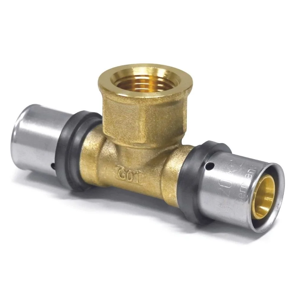 Conector T Pressfitting 32 Mm Con Rosca Interior 1/2, Certificado Y Sencillo