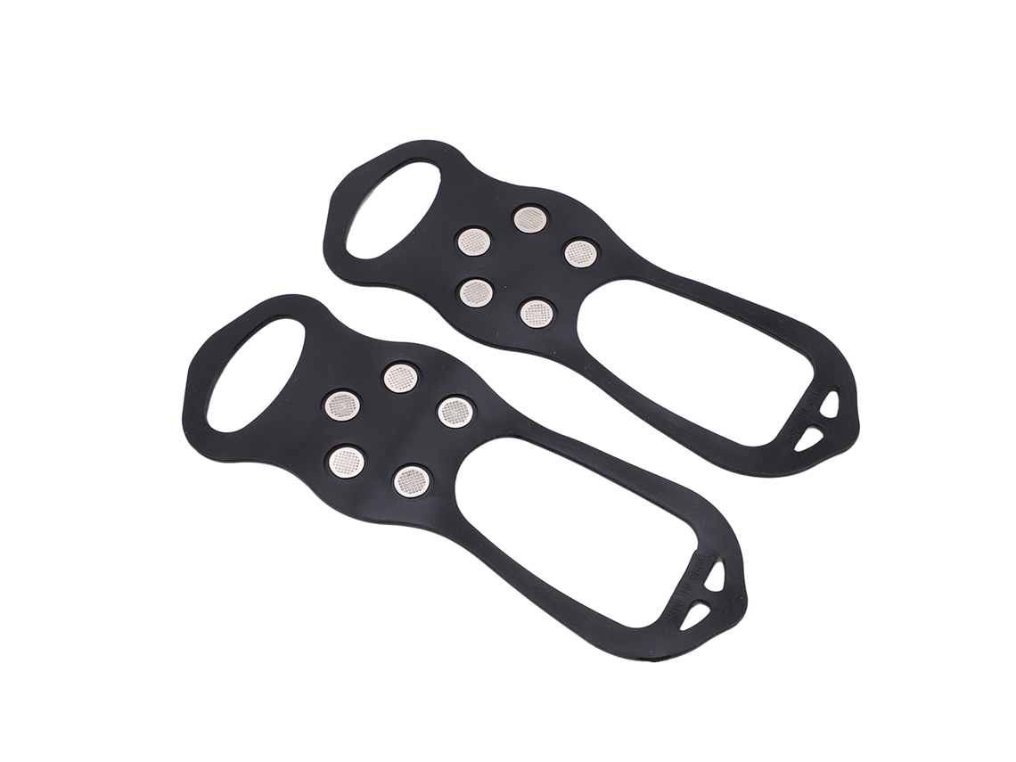 Botas antideslizantes para hielo Mali (2 unidades) con 5 dientes para niños, ideales para la nieve, el montañismo y el senderismo.