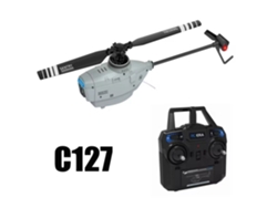 Helicóptero Rc C127 Con Giroscopio De 6 Ejes, Modelo Profesional Flybarless 4ch, Control Remoto Para Adultos. Aeuzwr