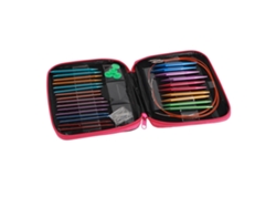 Kit de agujas de tejer circulares flexibles de 3-10 mm, 13 tamaños.