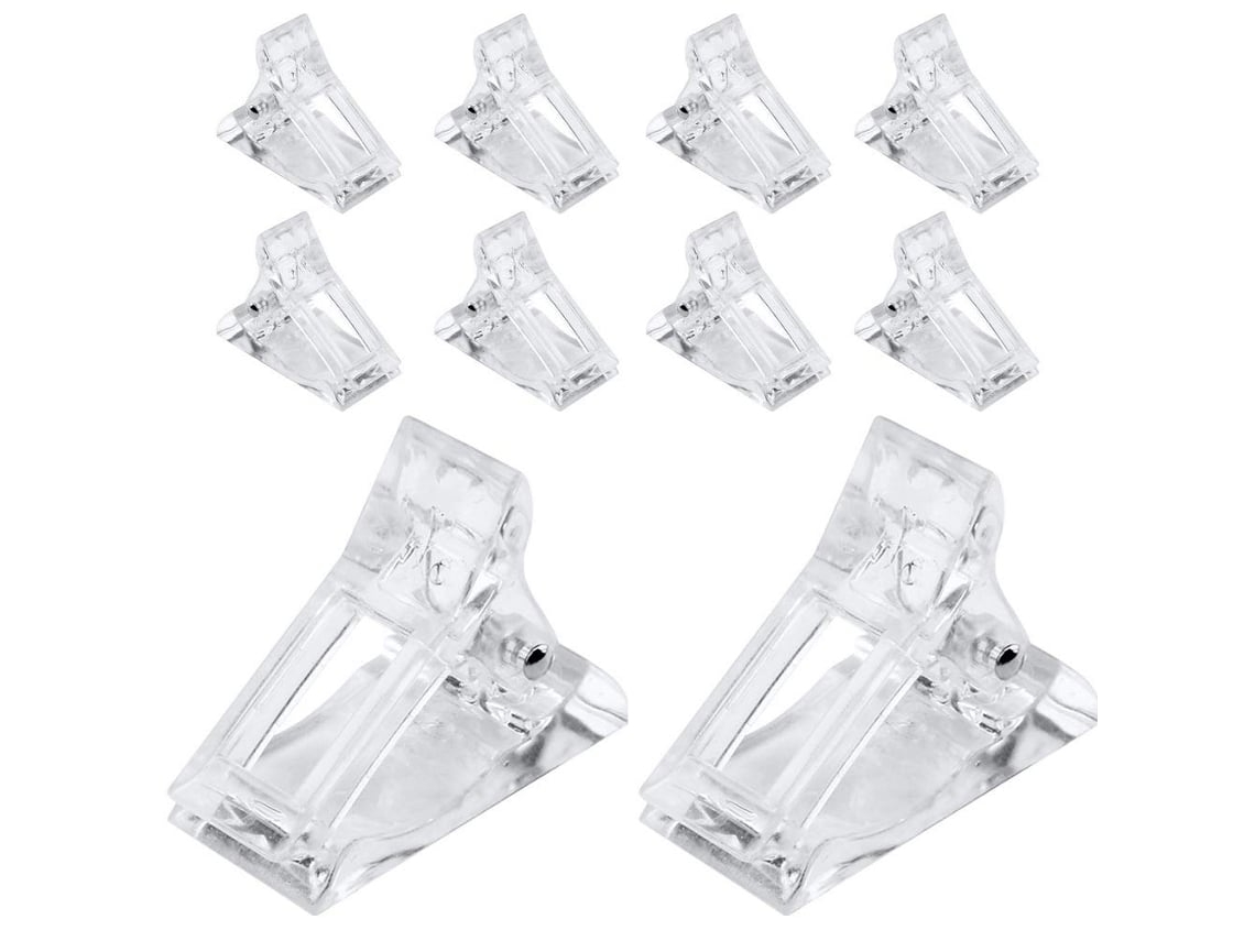 Um Conjunto De 10 Moldes De Unhas De Vidro.