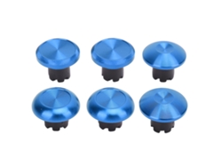 Kit De Substituição De Tapas De Joystick Metal Para Controle Edge, Capas De Ponteiro Com Caixa De Armazenamento Azul