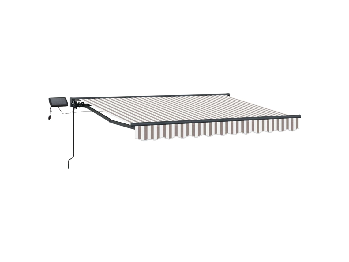 Estructura de toldo manual Vidaxl con LED de 5 x 3,5 m