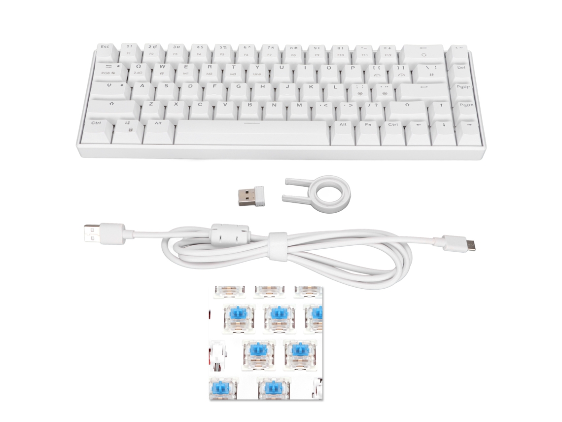 Teclado Mecánico Gaming Rgb De 68 Teclas